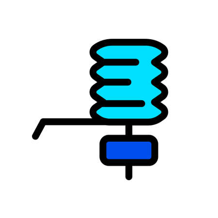 plastic bottle water pump simple iconのイラスト素材