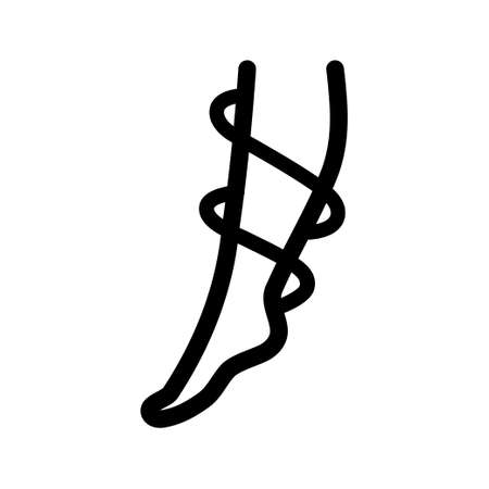 varicose outline iconのイラスト素材