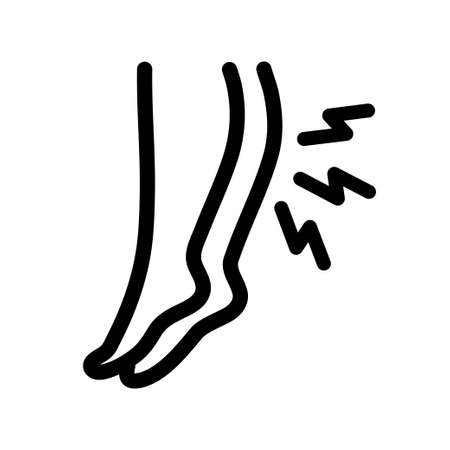 varicose outline iconのイラスト素材