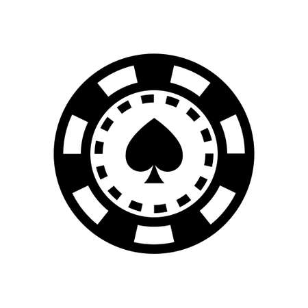 casino chip iconのイラスト素材