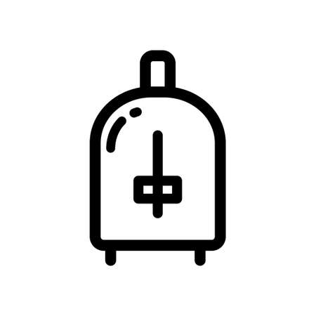 Toaster line icon, sign or symbol. Premium pictogram in trendy outline style. Toaster pixel perfect vectorのイラスト素材