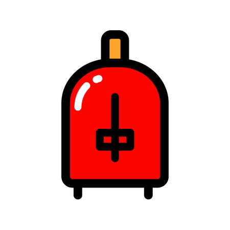 Toaster color icon, sign or symbol. Premium pictogram in trendy simple style. Toaster pixel perfect vector  isolated on a white.のイラスト素材
