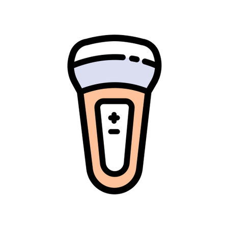 Laser for Skin Treatment color Iconのイラスト素材