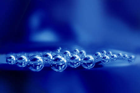 Macro photography of a small air buble