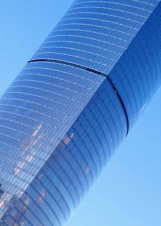 Modern building used for commercial purposes on the blue skyの写真素材