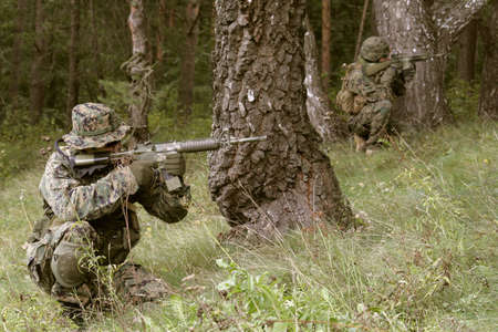 U.S. Marine corps Soldier is ready to fight