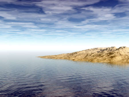 Early morning over the seaの写真素材