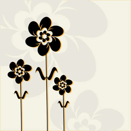 Abstract flowers.のイラスト素材