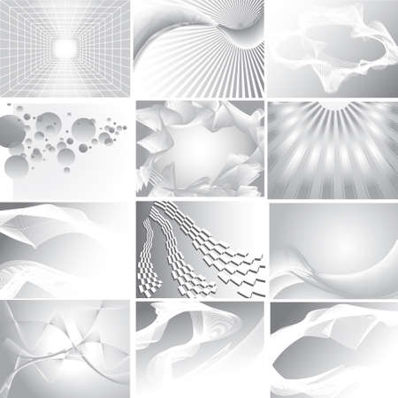 Set of abstract backgroundsのイラスト素材