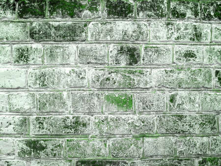 St. Patricks Day old green brick wall texture grunge. Abstract pattern. Bright backdrop.の写真素材