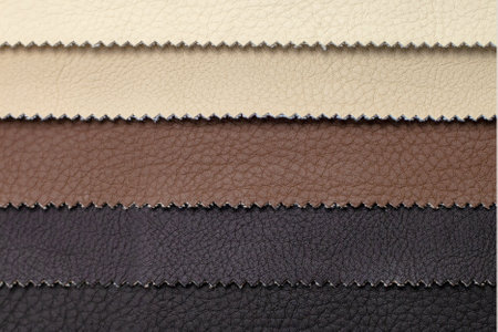 Artificial leather or dermantin for the manufacture of upholstered furniture, shoes or bags. Samples...