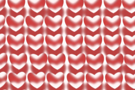 Background with hearts. Valentine's Day or Valentine's Day, the most romantic holiday is celebrated in most countries of the world on February 14の写真素材
