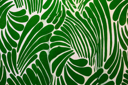 Green and white background is painted beautifully.の写真素材