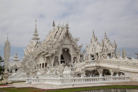 This white temple is very stunning.の写真素材
