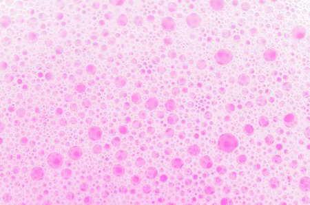 Pink soap bubbles For a background image