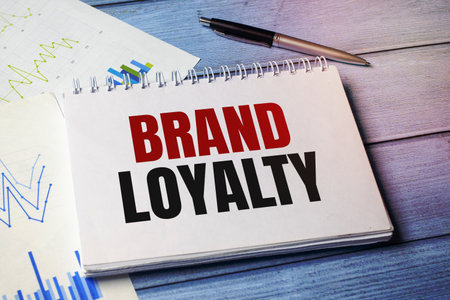 Brand Loyalty text on card, concept backgroundの写真素材