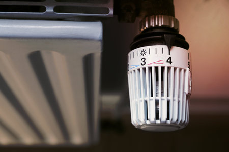 heating or radiator with thermostat temperature controller