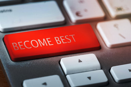 become best on keyboardの写真素材