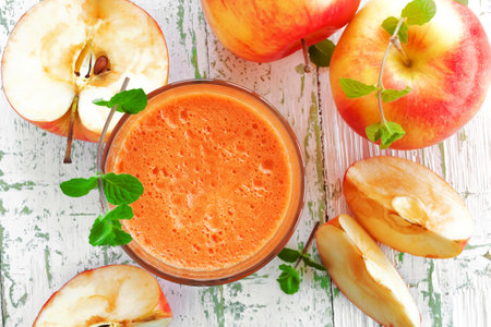 Apple juiceの写真素材