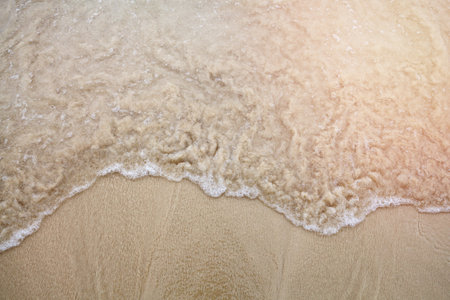 Sandy beach background.Top view