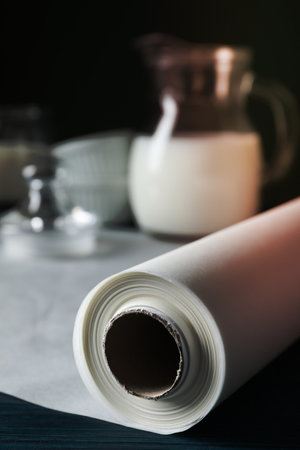 Concept of accessories for cooking and baking - baking paperの写真素材