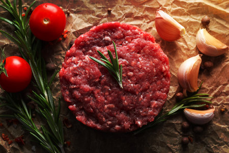 Ingredient for cooking grilled meat - ground meatの写真素材