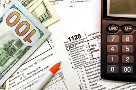 tax form 1120の写真素材
