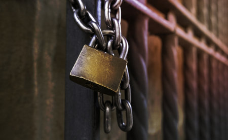 Security detail and protection against thieves, privacyの写真素材