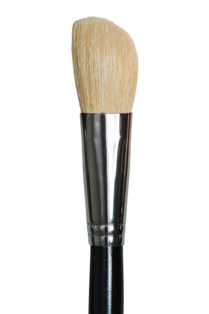 Makeup brush isolated on a white backgroundの写真素材