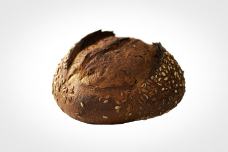 a freshly baked loaf of sourdough bread