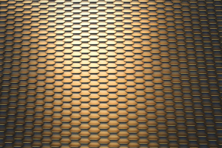 A medium shot of a perfectly flat metallic texture