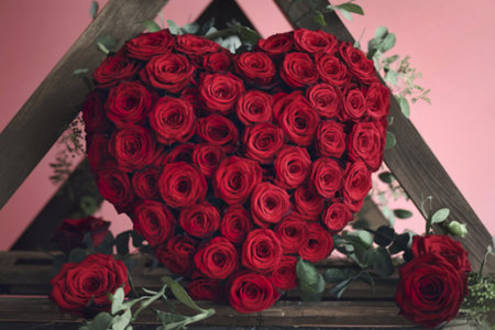 a Valentines day backgroundの写真素材