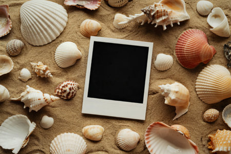 A photograph of a sandy beach background