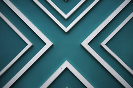 a vibrant teal backgroundの写真素材