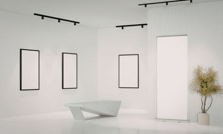 Minimalist interior design concept