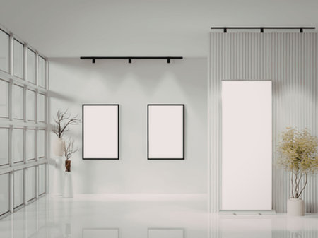 Modern minimalist interior designの写真素材