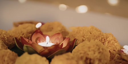 Traditional indian diwali decorationの写真素材