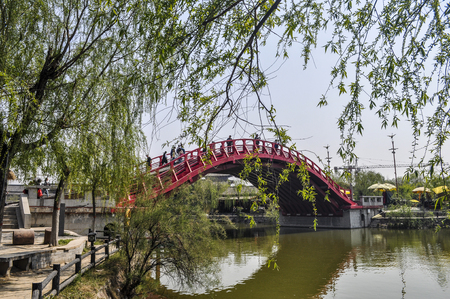 Millennium City Park,chinaの写真素材