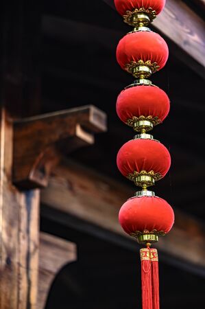 Red Lantern in Chinese New Yearの写真素材