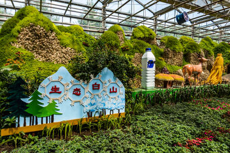 Scene of the plant exhibition area of the 19th China Changchun International Agriculture, Food Expo (Trade)のeditorial素材