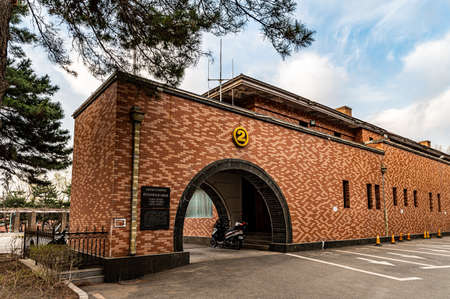 Historic building, the former site of the Puppet Central Bank Club of Manchukuo, Changchun, Chinaのeditorial素材