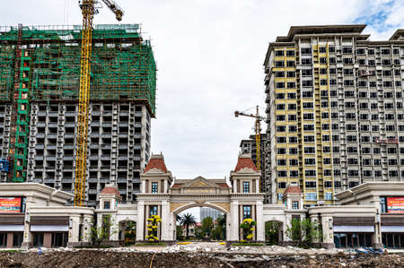 Construction scene of China-South Korea (Changchun) International Cooperation Demonstration Zone in Changchun City, Chinaのeditorial素材