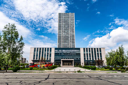 Government Affairs Service Center of China-South Korea (Changchun) International Cooperation Demonstration Zone, Changchun, Chinaのeditorial素材