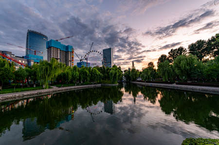 A city under construction and development-Changchun Children's Park, China