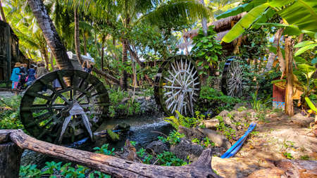 Landscape of Yetian Ancient Village, Hainan Province, Chinaのeditorial素材