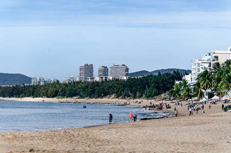 Seascape of Tianya Haijiao Tourist Area, Sanya City, Hainan Provinceのeditorial素材