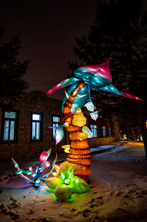 On December 30, 2023, Changchun, China, Changchun Zoological and Botanical Park Journey to the West Theme Park opened, welcoming tourists with a rich play experience.のeditorial素材