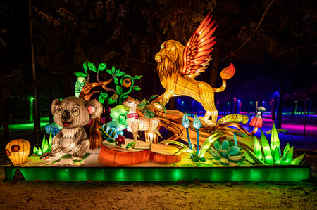 On December 30, 2023, Changchun, China, Changchun Zoological and Botanical Park Journey to the West Theme Park opened, welcoming tourists with a rich play experience.のeditorial素材