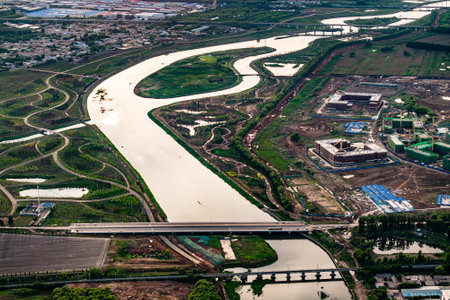 China Changchun New Area under constructionの写真素材