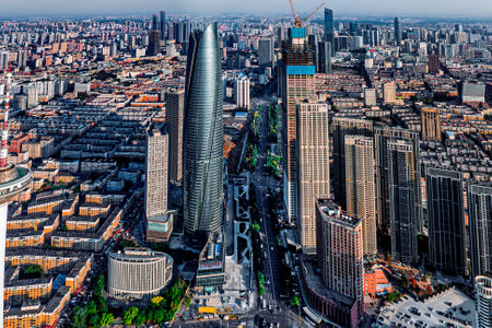 Architectural landscape of Shenyang, Chinaの写真素材